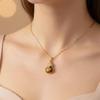 Tiger's Eye Gourd Pendant summerwins,summerwins