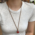 Chinese-style Red Gourd Pendant