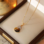 Tiger's Eye Gourd Pendant summerwins,summerwins