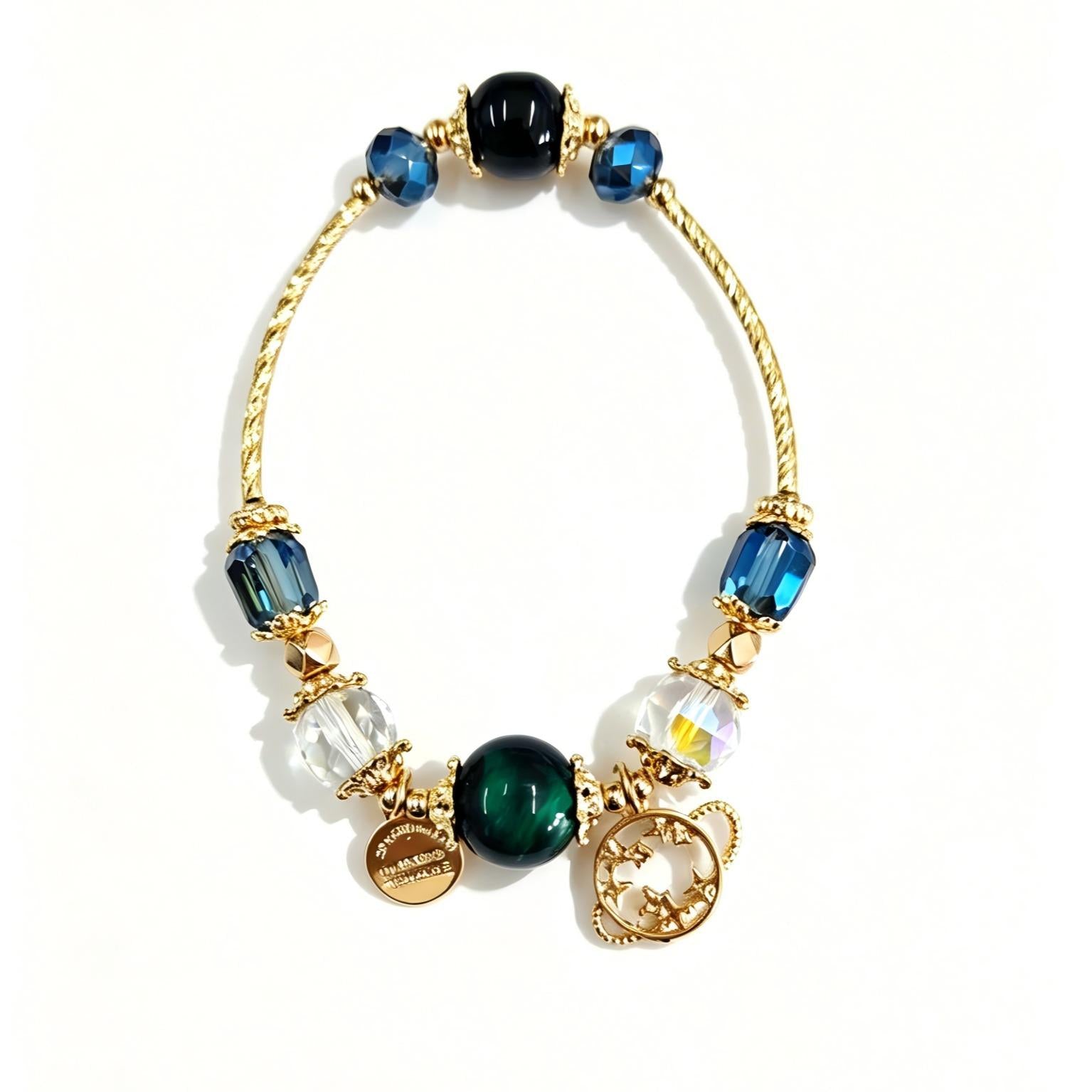 Tiger's Eye Stone Starry Sky Bracelet | Courage and Strength | Wisdom and Sharpness | Wealth and Good Luck | Health and Longevity | Status and Position summerwins