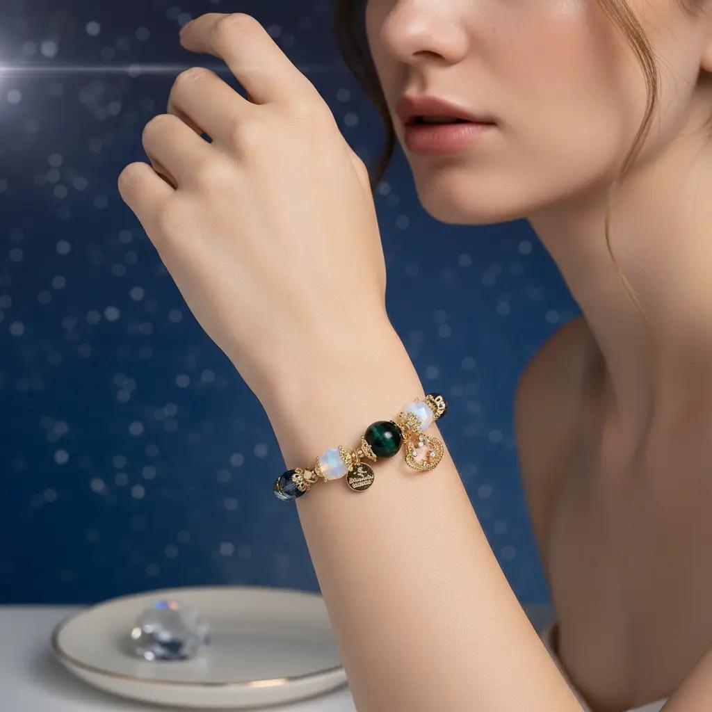 Tiger's Eye Stone Starry Sky Bracelet | Courage and Strength | Wisdom and Sharpness | Wealth and Good Luck | Health and Longevity | Status and Position summerwins