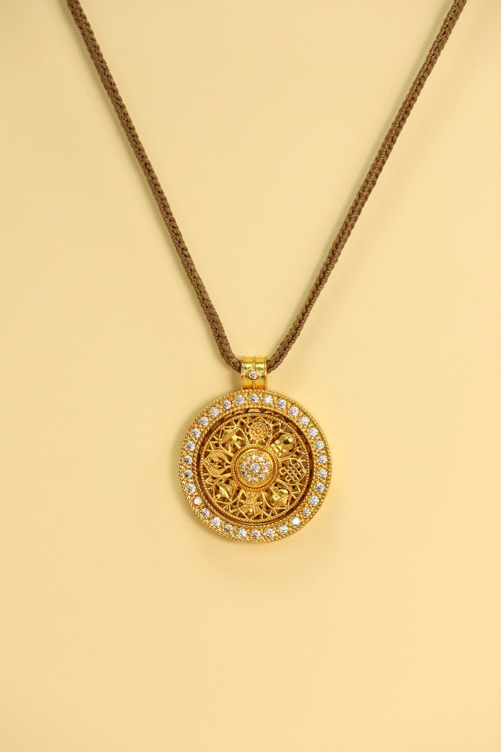 Eight Treasures Compass Pendant