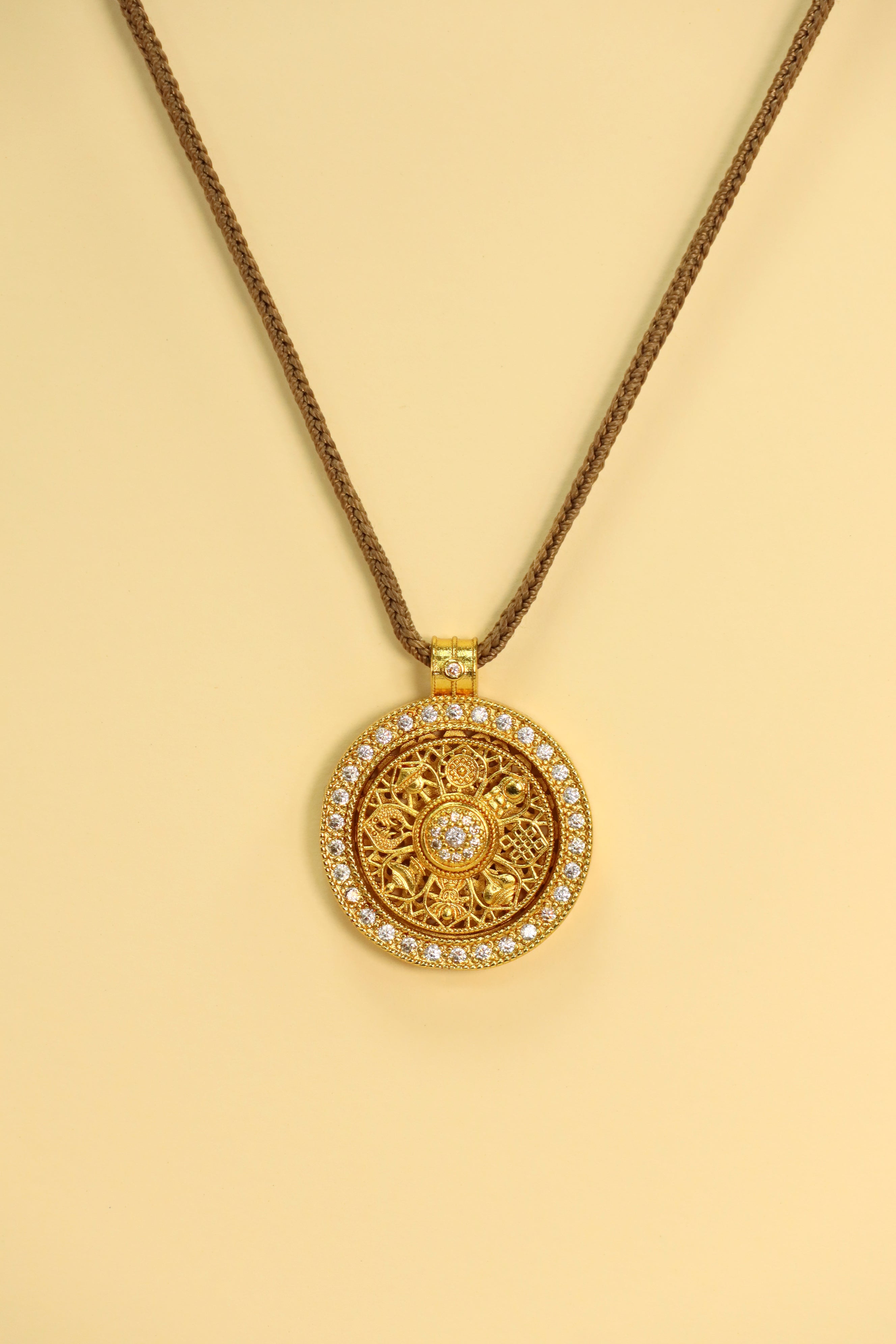 Eight Treasures Compass Pendant